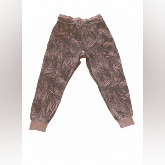 JoyLab Light Pink And Gray Palm Leaf Joggers - Picture 2 of 8